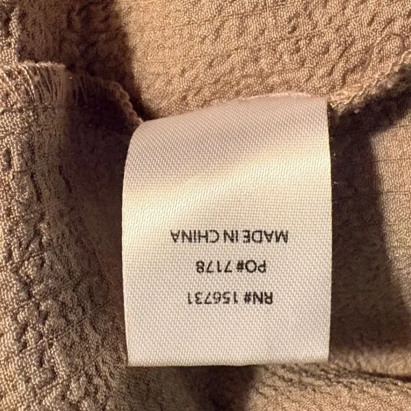 Grade & Gather Tiered Midi Dress Size‎ S Taupe Excellent Puff Sleeve - Image 13