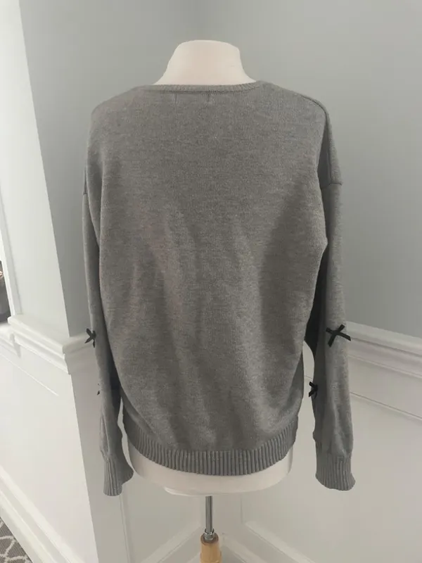 NEW EDIKTED SATIN BOW OVERSIZE SWEATER XL! - Image 7