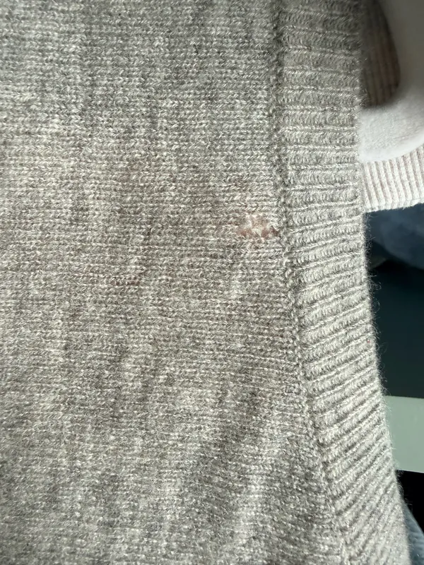 Vince Grey Cashmere Sleeveless Sweater Vest Tunic - FLAW - Image 3