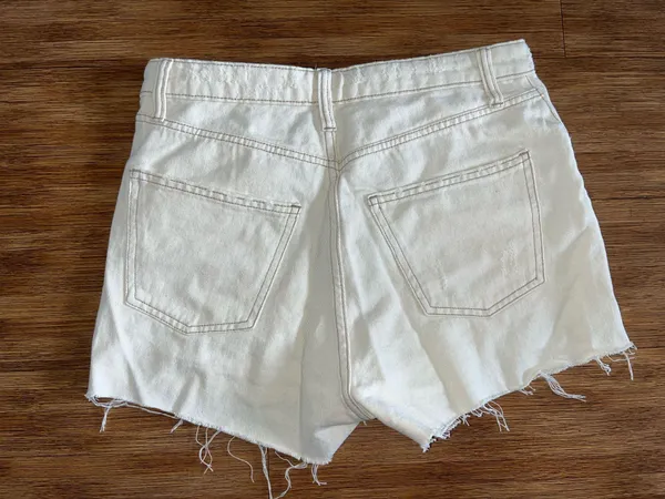 Wild Fable Jean Shorts White High-Rise - Image 2