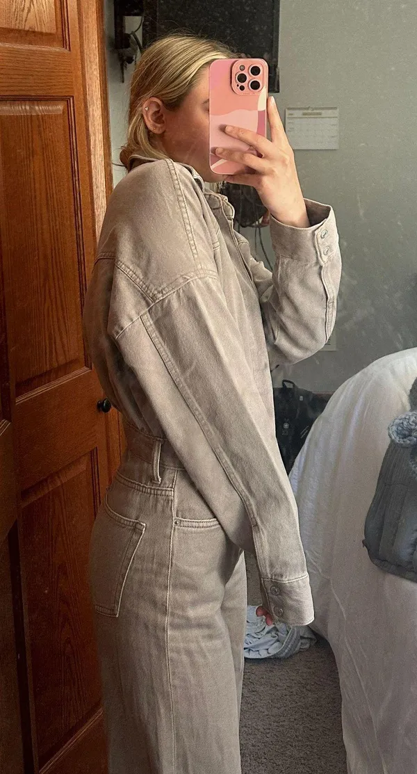 ZARA Denim Jean Jumpsuit - Image 2