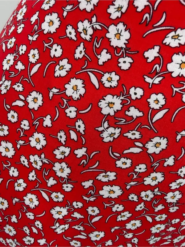 Olivaceous Size M Red Floral Ruffle Strap Maxi Dress NWOT - Image 7