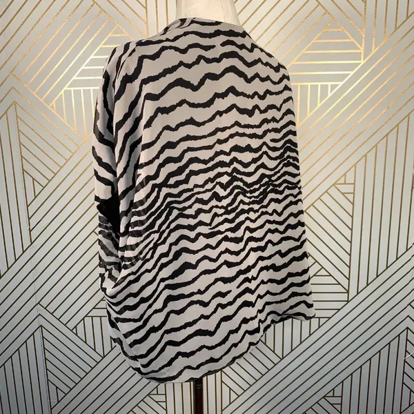 Joseph Ribkoff Zebra Print Open Front Kimono Top‎ - Image 5
