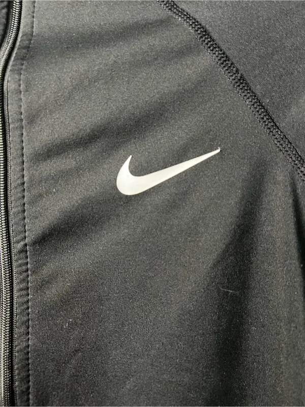 Nike Pro Dri-FIT Tempo Black 1/4 Zip Long Sleeve Running Athletic Top - Image 3