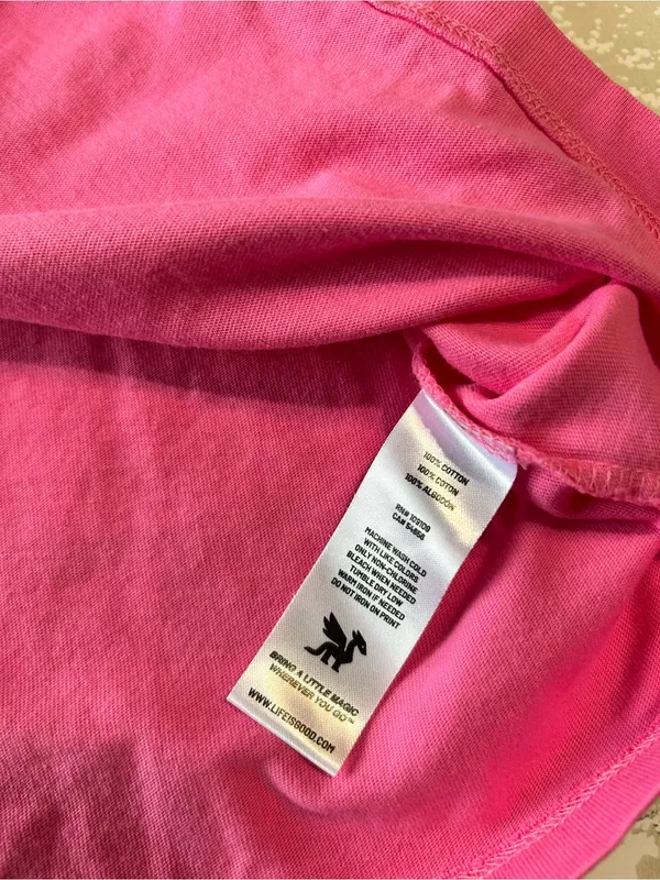 Life Is Good Bright Pink "girl mom" Short Sleeve Tee - Image 3