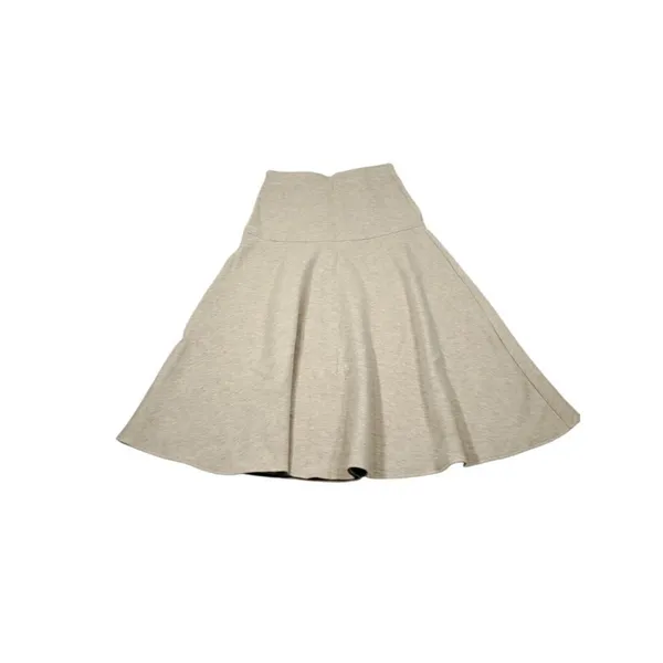 OGL FuzzLuxe Flared Maxi Skirt Heather Beige Cashmere Like Size Medium Tan - Image 2