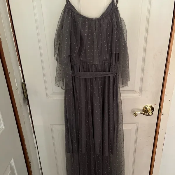 Joyfolie Mia Joy Lauryn Gray Dress NWT Women’s Small BOHO - Image 7