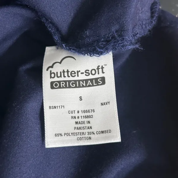 Butter Soft Scrub Top Navy Small‎ Blue - Image 7