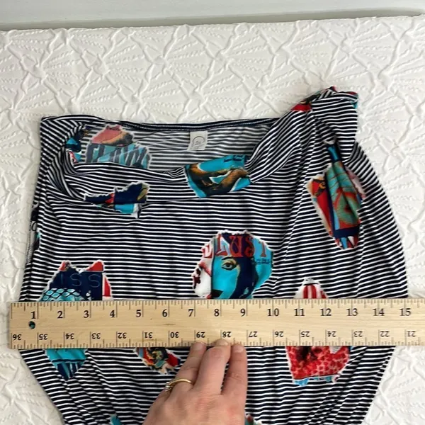 Carla Mink Retro Pop Art Photo Print dress size XS - Image 10