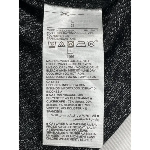 Old Navy SKU 7643 Womens Long Heather Gray Tunic Dress Size L - Image 7
