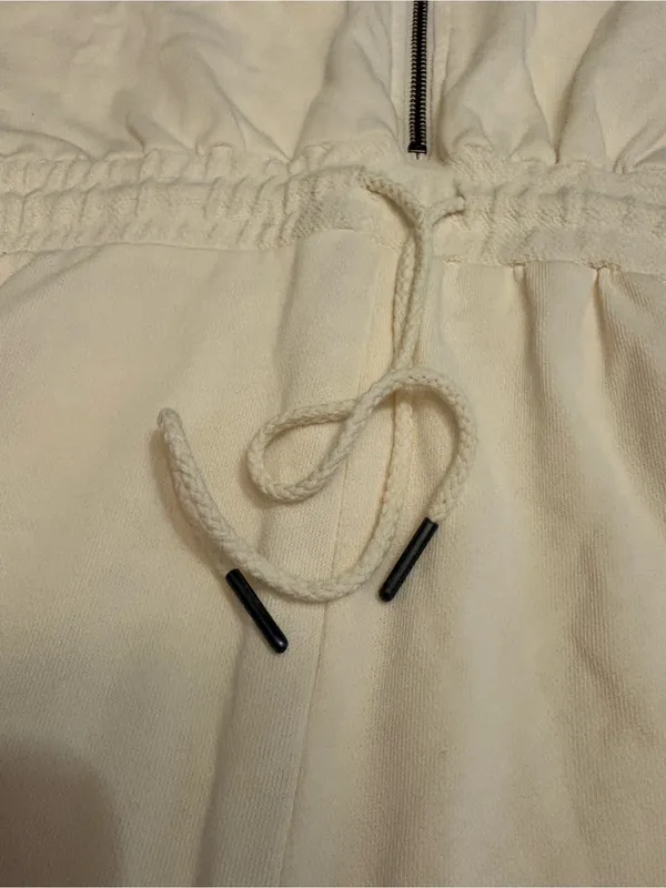 NWT L*Space stay cool shorts romper size large - flaw Cream color cotton - Image 4