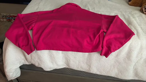 Alo polo club Henley pullover magenta pink size small - Image 2