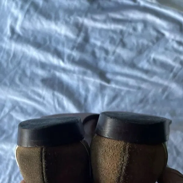 Vintage M Giovanni Z Women’s Leather Long Boots Brown Heel Western Sz 7 Italy - Image 16