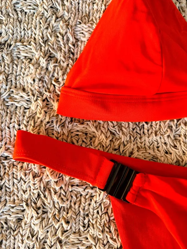 Forever 21 | Red Clasp High Leg Bikini Bottom | XL - Image 2