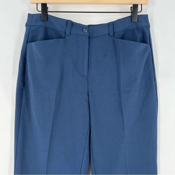 Shape Benefits by Chadwicks Diane Tummy Control Straight‎ Leg Pant in Navy - Image 3