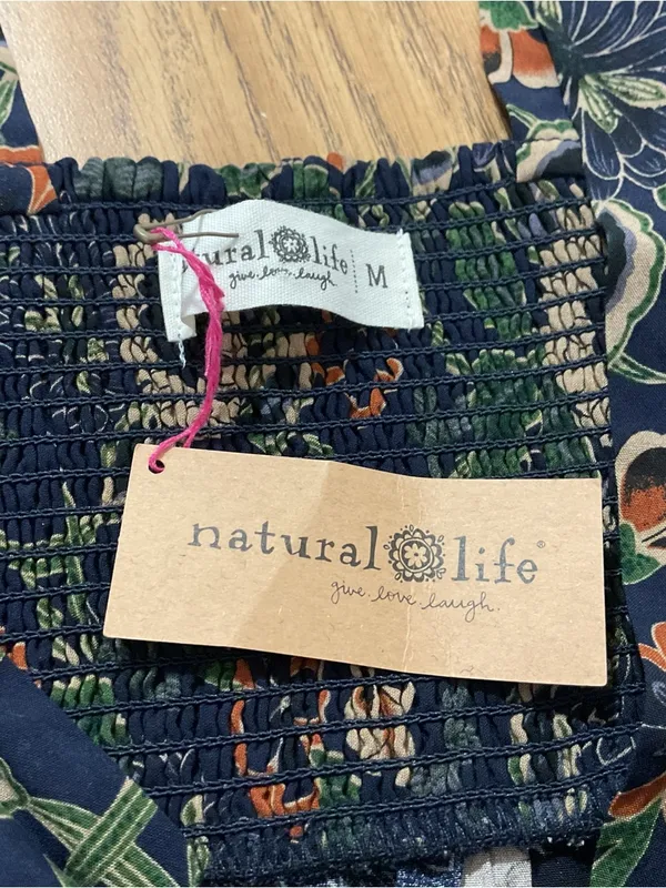 Natural Life Tricia Mini Floral Dress Womens Size Medium - Image 6