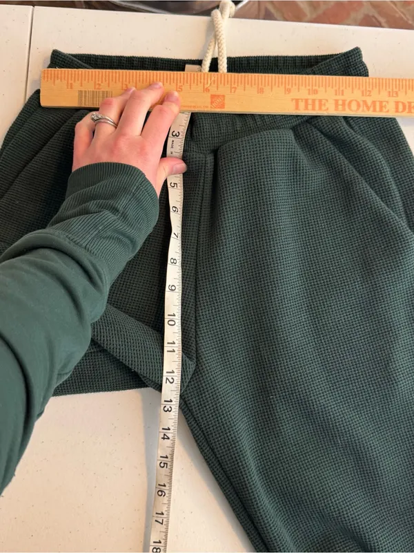 Parke‎ Waffle Unisex Pants Forest green size xs streetwear Athleisure lounge - Image 7