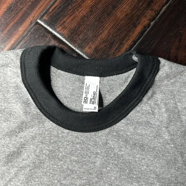 Crewneck, short sleeve crop top T-shirt, Los Angeles Apparel tri blend - Image 4