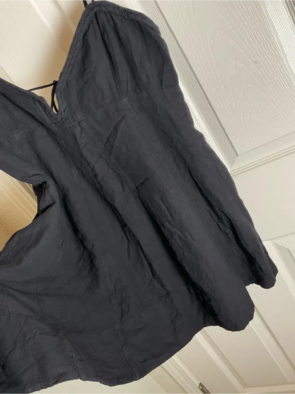 Free People Black Sleeveless Dress/Tunic - Size Large - Image 3