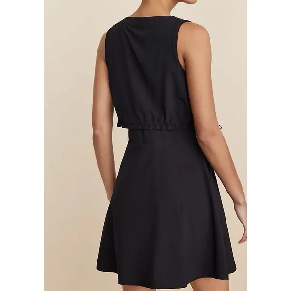 Lou & Grey‎ Wanderweave Active Pocket Dress Women's XL Black Sleeveless Casual - Image 3