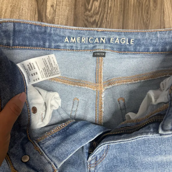 American Age American Eagle Outfitters Light Blue High Rise Jeans - Image 2