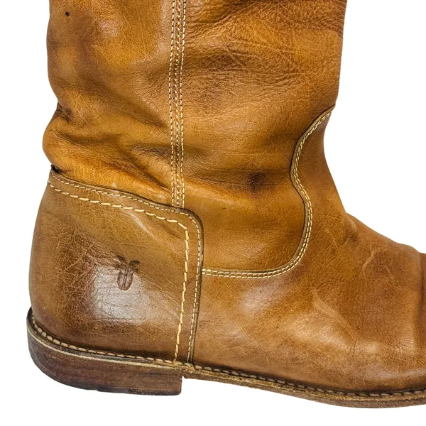 Frye Paige Tall Riding Boots Women's 9.5B Tan Leather Classic‎ Equestrian Chic - Image 7