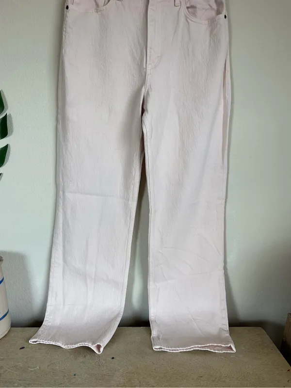 Abercrombie & Fitch The 90s Relaxed Jean High Rise in light pink - Image 3