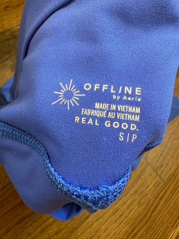 Aerie Offline Blue Flowy Shorts - Image 3