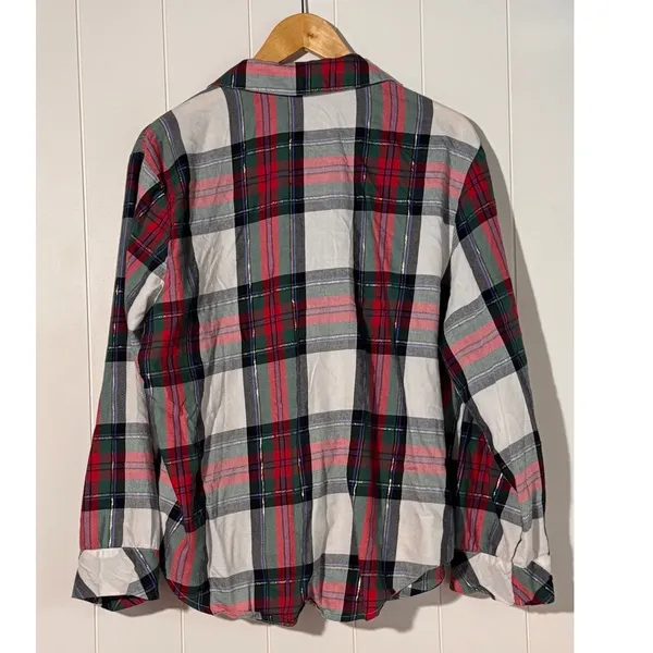 Victoria’s Secret Plaid Flannel Pajama Set Women’s Large - Image 3