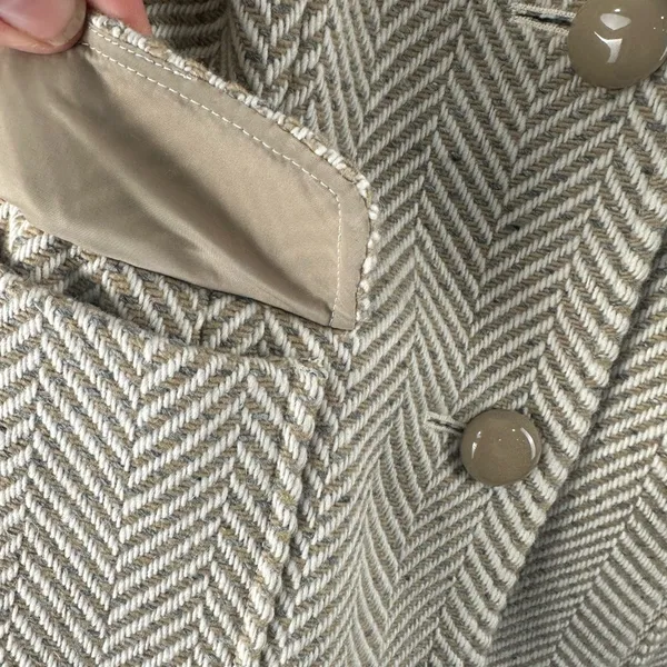 New Talbots Size 4 Button Down Heavy Tweed Jacket Blazer - Image 3