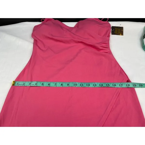 Planet Gold Women's Pink Asymmetrical Dress Sz XL SKU 4209 - Image 8