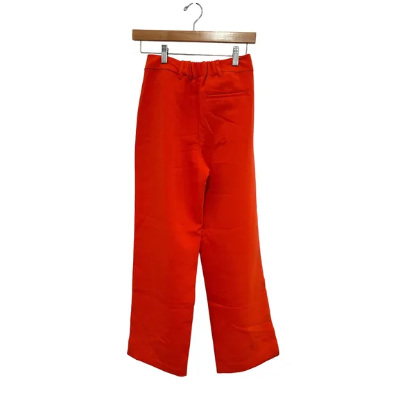 Old Navy Taylor Extra High-Rise Wide-Leg Trouser Orange XS Petite NWT - Image 2