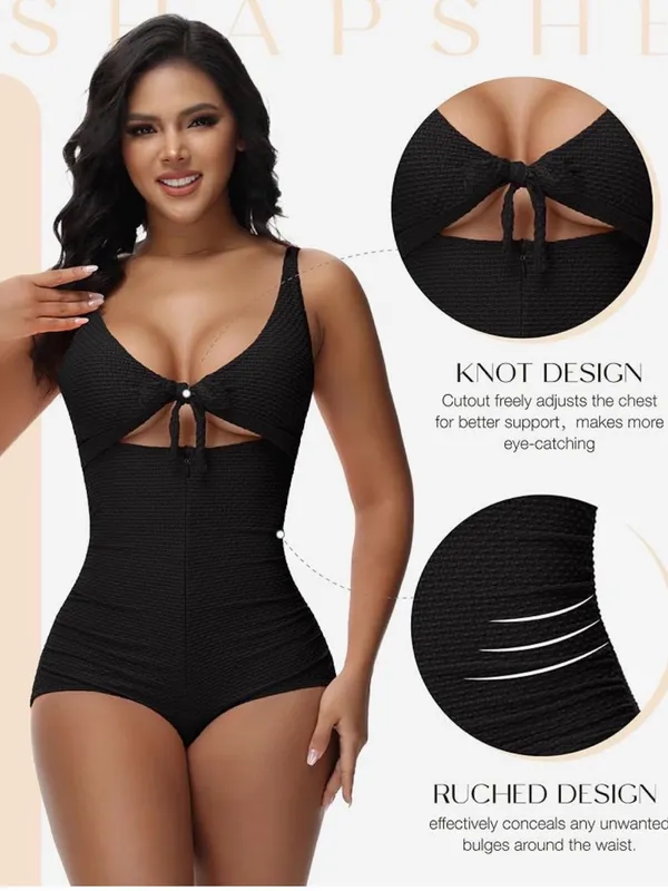 SHAPSHE Women's Tummy Control Swimsuit One Piece Slimming Bathing swim NWOT - Image 5