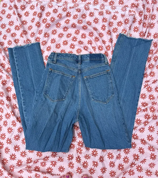 Abercrombie & Fitch 90s Straight Ultra High Rise Jeans Size 26 Curve Love - Image 3