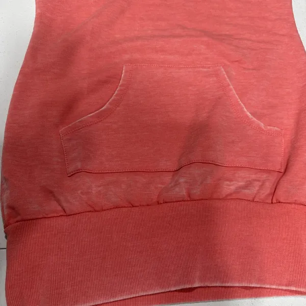 Maurices Short Sleeve Hooded Pullover Swim Beach Cover Top Womens XS Orange-Pink - Image 12