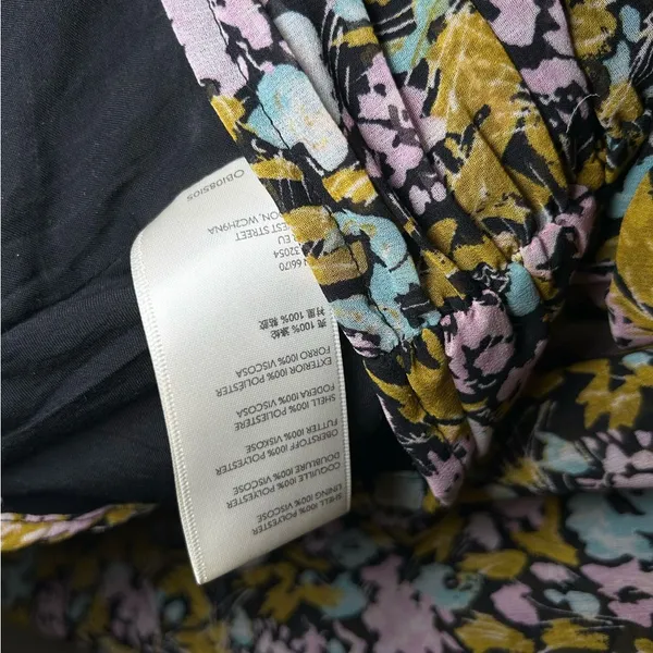 Free People Mabel Balloon Sleeve Floral Boho Blouse Women’s Size Medium - Image 12