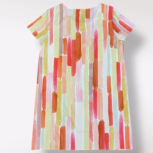 Minkpink‎ Good Life Tee Mini Dress Womens Size M Boho Pink Yellow - Image 5