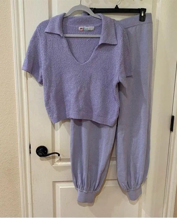 Free People NWOT Nolan Knit Sweater Set Size L - Image 2