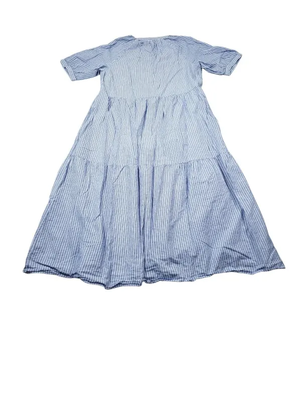 Everlane The Farmers Market Dress Blue White Stripe Size Small Organic Cotton - Image 3