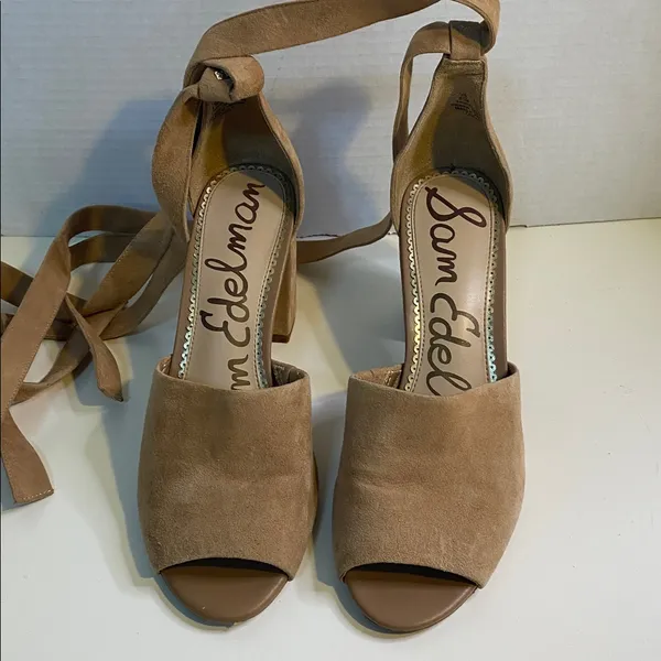 Sam Edelman Odele Suede tan heels size 8.5 - Image 2