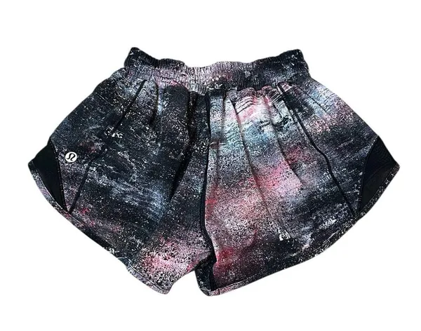 Lululemon Hotty Hot Short II *2.5" Azurite Poppy Coral Multi / Black Size 2 - Image 8