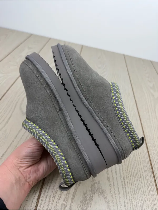 Koolaburra by UGG Womens Burree Embroidered Trim Slipper 5M Grey & Green $80 - Image 4