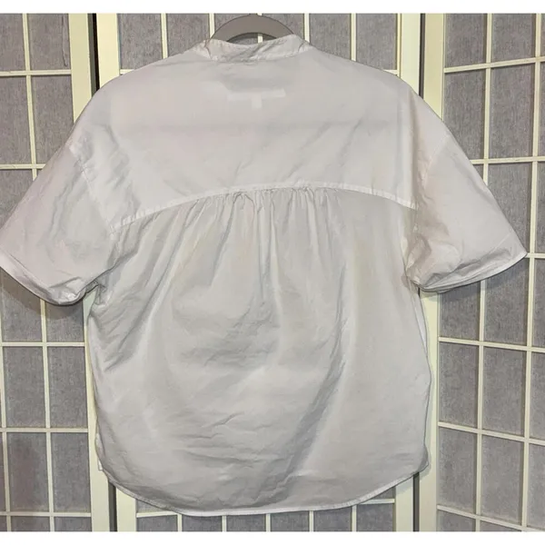 Veronica Beard Business Career Minimalist Designer White Button Down Blouse 6‎ - Image 2