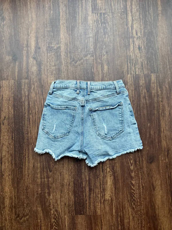 Celebrity Pink Junior’s Denim Distressed High Waisted Cut Off Shorts - Size 5/27 - Image 2