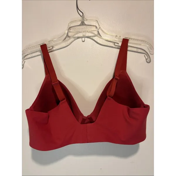 Aerie Smoothez Full Coverage Maroon Red Bra Size 38D Adjustable Straps Smooth - Image 2