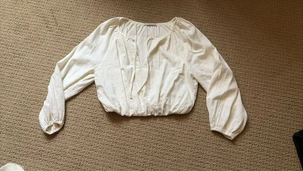 Abercrombie & Fitch white long sleeve - Image 2