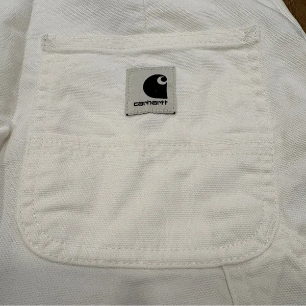🌟Carhartt🌟 Wip Wide Leg Cotton Stretch Carpenter Pant White Sz 26 - Image 9
