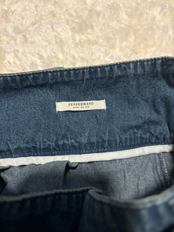 Denim Mini Skirt Peppermayo - Image 4