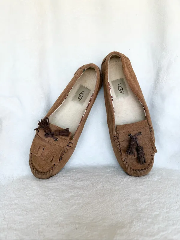 UGG Australia Lizzy Slipper Shoe Chestnut Brown Size 8 - Image 2