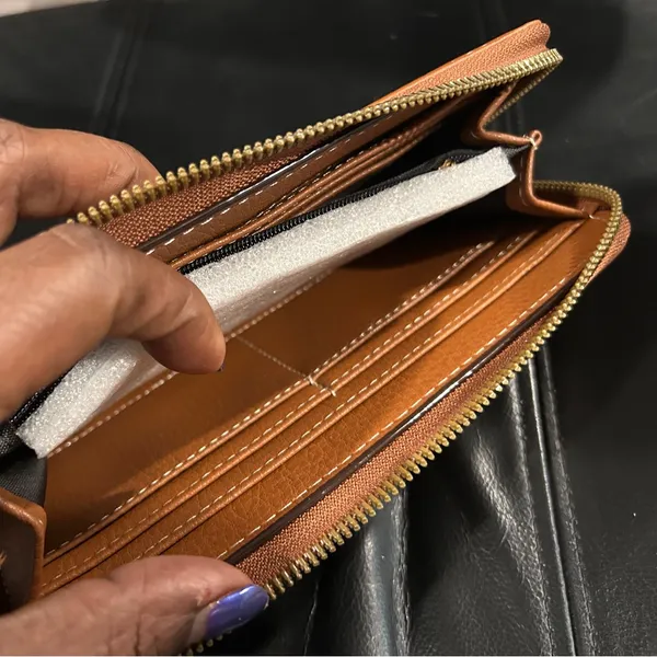 U.S. Polo Assn. Brown Wallet with Gold Logo - Image 7